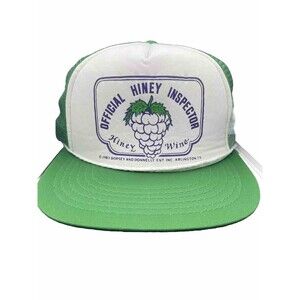 Vintage 1983 “Hiney Inspector” Hiney Wine Green Mesh Trucker Hat